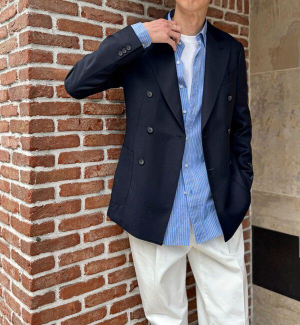 NOLLEY'S goodman「《ビジカジ対応》MARTIN ホップサックダブルJK 26SS」|テーラードジャケット|