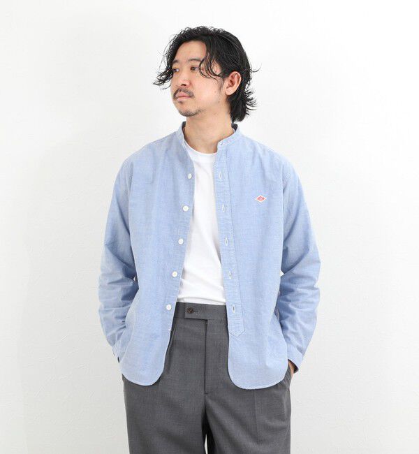 NOLLEY'S goodman「【DANTON/ダントン】DT-B0280SOX BAND COLLAR SHIRT LS 26SS」|シャツ・ブラウス|