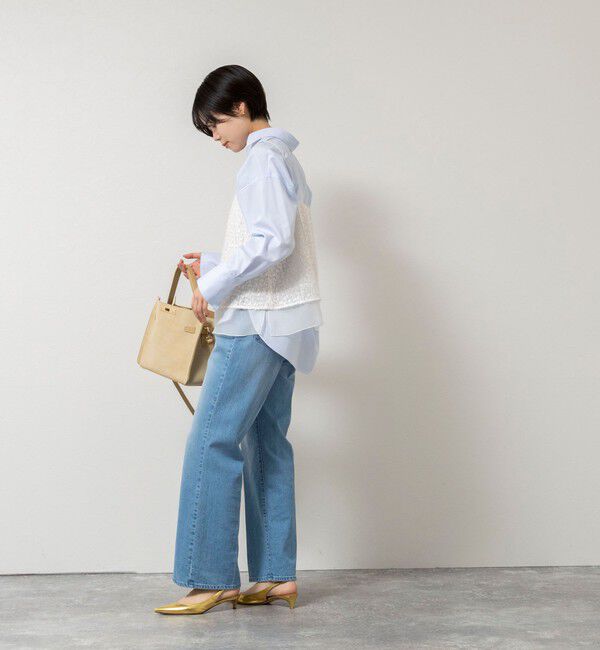 NOLLEY'S sophi「ウォッシャブルフェザースパンコールチュールキャミブラウス」|シャツ・ブラウス|