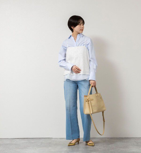 NOLLEY'S sophi「ウォッシャブルフェザースパンコールチュールキャミブラウス」|シャツ・ブラウス|