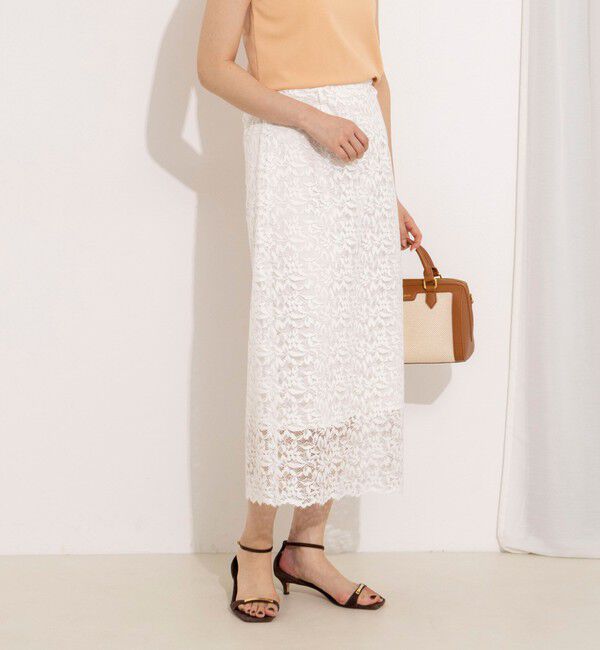NOLLEY'S sophi「ウォッシャブルウォッシャブルコードレースタイトタイトスカート」|タイト|