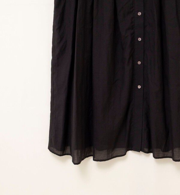 NOLLEY'S「ウォッシャブル前ボタンタックギャザーワンピース」|ワンピース|