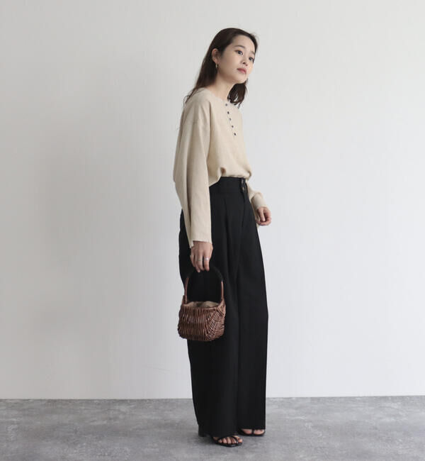 fredy emue「【fredy emue】リネン混Tシャツブラウス」|シャツ・ブラウス|