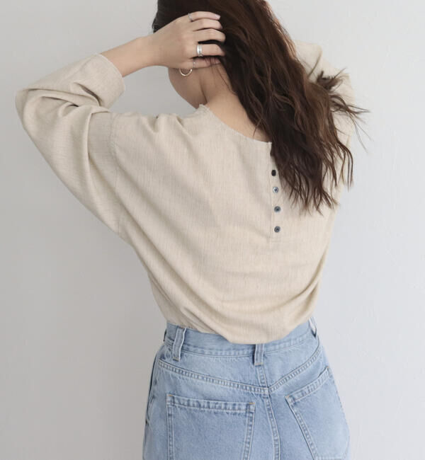 fredy emue「【fredy emue】リネン混Tシャツブラウス」|シャツ・ブラウス|