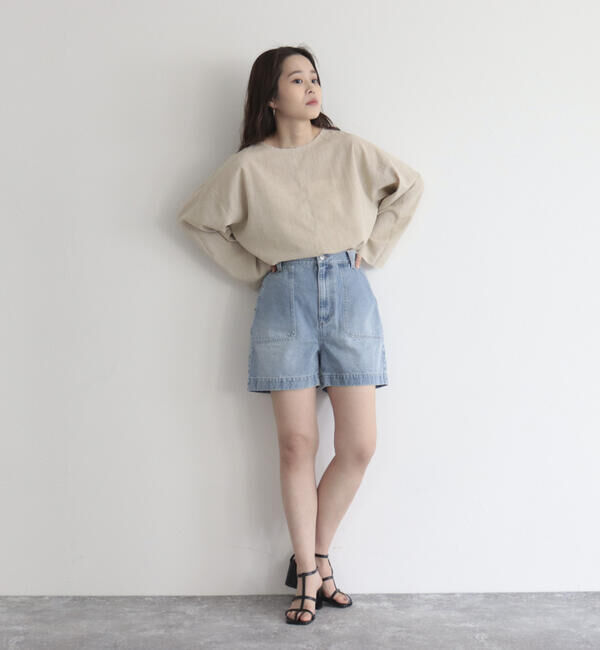 fredy emue「【fredy emue】リネン混Tシャツブラウス」|シャツ・ブラウス|