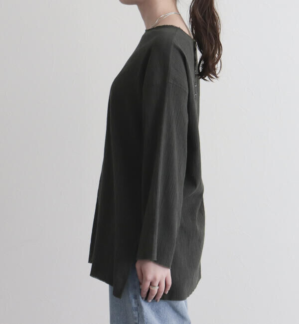 fredy emue「【fredy emue】リネン混Tシャツブラウス」|シャツ・ブラウス|