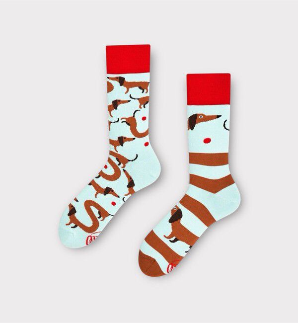 GLOSTER「【MANY MORNINGS/メニーモーニングス】-Animals- アニマルソックス」|ソックス|ブラウン系その他