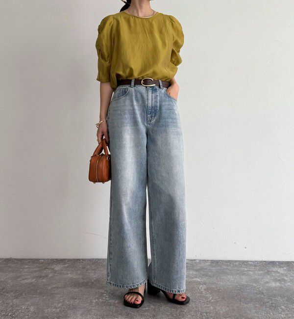 fredy emue「2WAYシアー袖ボリュームブラウス」|シャツ・ブラウス|