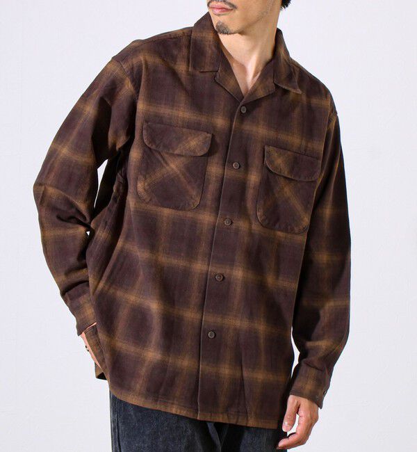 GLOSTER「【PENDLETON】Open Collar Shirt オープンカラーシャツ」|シャツ・ブラウス|