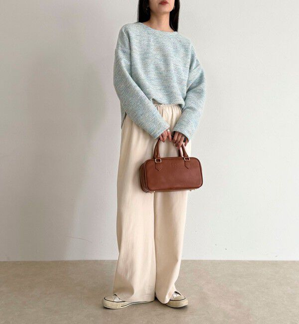 fredy emue「シルキーウォームセミワイドイージーパンツ」|チノ|