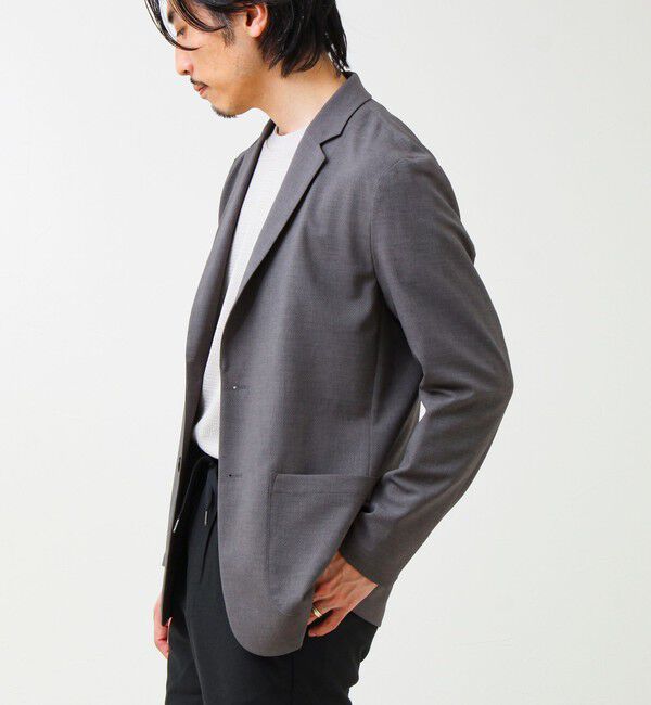 GLOSTER「【セットアップ対応】リネンタッチドビージャケット」|テーラードジャケット|