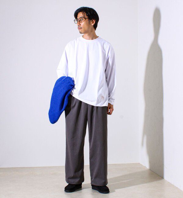 GLOSTER「【MARUDE COTTON】ロープ刺繍Ｔ ロングスリーブ」|Tシャツ・カットソー|