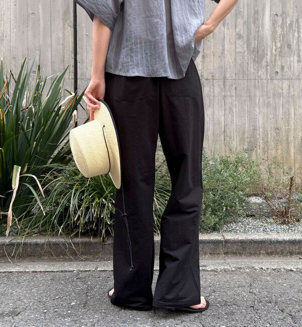 fredy emue「リネン混ハイゲージセンターシームパンツ」|チノ|