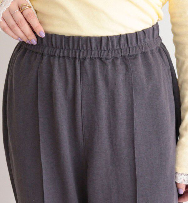 fredy emue「リネン混ハイゲージセンターシームパンツ」|チノ|