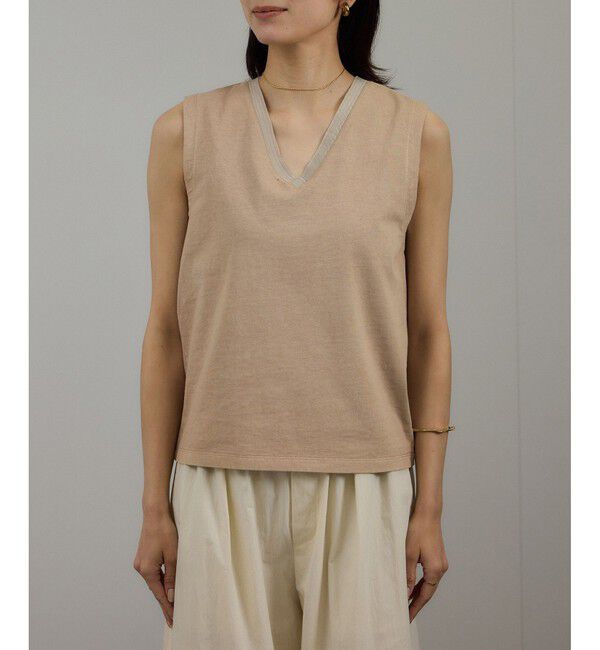 SALON adam et rope'「ビンテージライクオーバーダイプランジネックプルーバー」|タンクトップ|