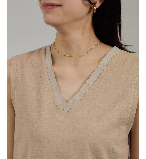 SALON adam et rope'「ビンテージライクオーバーダイプランジネックプルーバー」|タンクトップ|