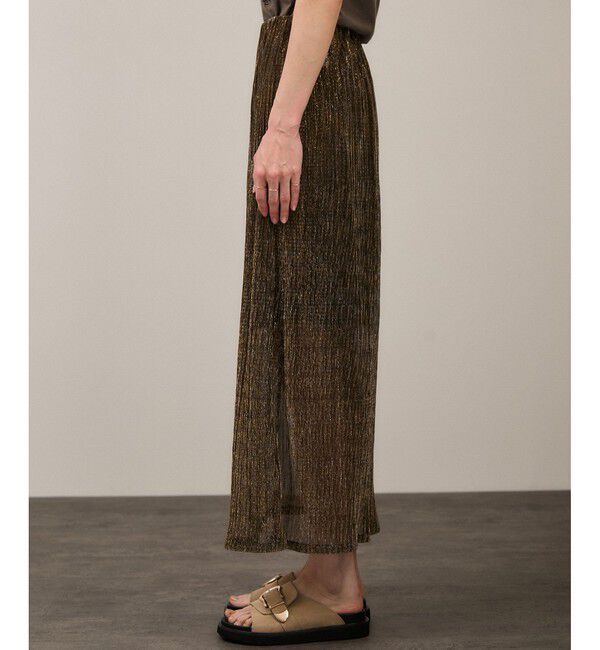 SALON adam et rope'「シアーラメスカート［ストレッチ］」|スカート|