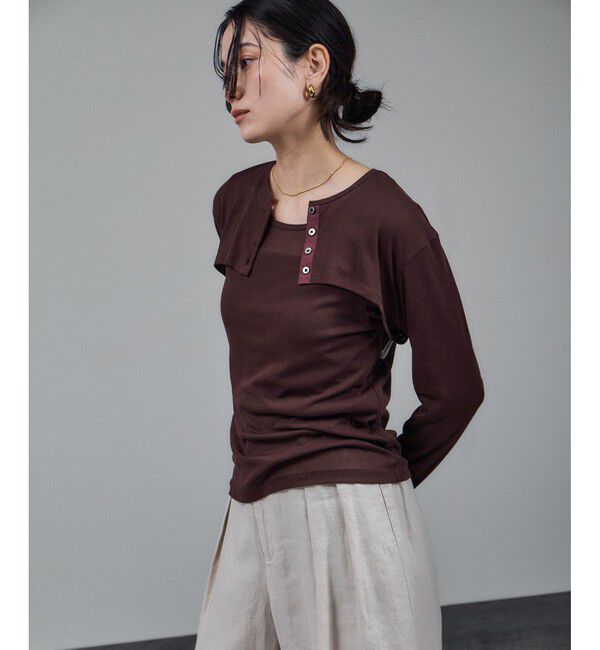 SALON adam et rope'「nu=layerショート丈カーディガンボレロ / UVケア」|カーディガン|