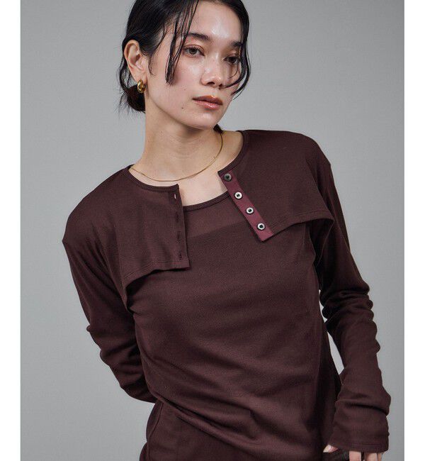 SALON adam et rope'「nu=layerショート丈カーディガンボレロ / UVケア」|カーディガン|ブラウン系(23)
