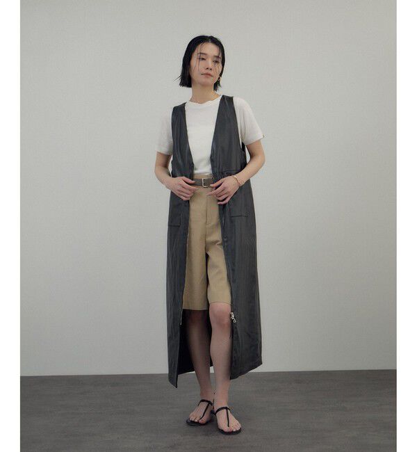 SALON adam et rope'「レザーライクジャンパースカート」|スカート|