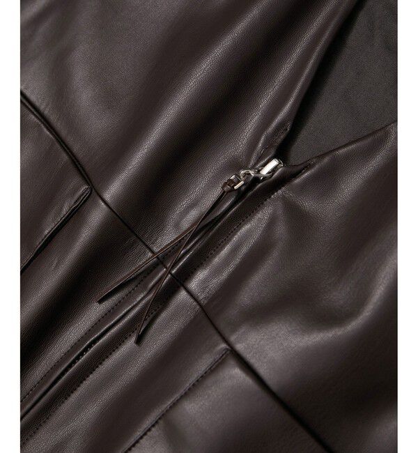 SALON adam et rope'「レザーライクジャンパースカート」|スカート|