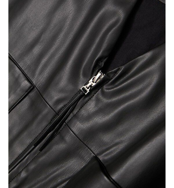 SALON adam et rope'「レザーライクジャンパースカート」|スカート|