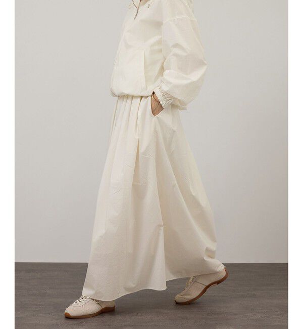 SALON adam et rope'「コーティングギャザータックスカート / セットアップ対応」|スカート|ホワイト(10)