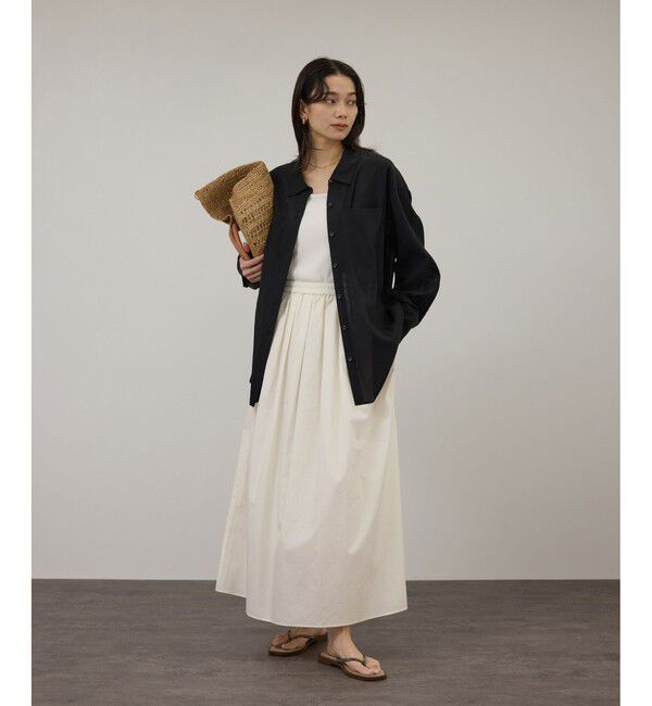 SALON adam et rope'「コーティングギャザータックスカート / セットアップ対応」|スカート|