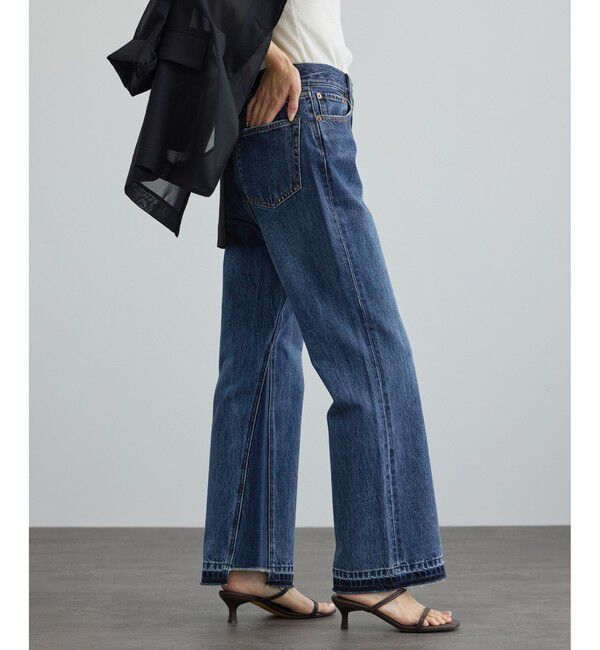 SALON adam et rope'「COTTON USAセミフレアデニム 4」|デニム|