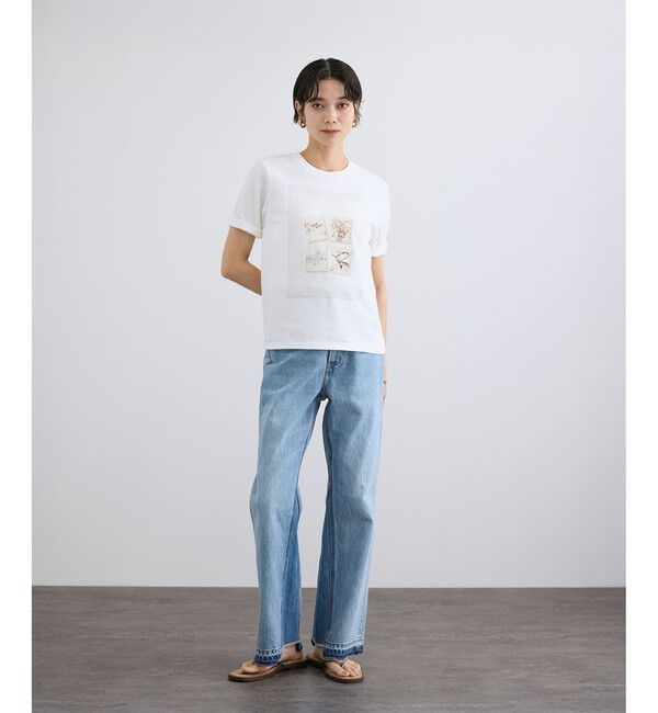 SALON adam et rope'「COTTON USAセミフレアデニム 4」|デニム|