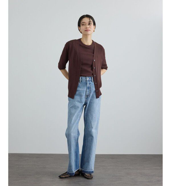 SALON adam et rope'「COTTON USAセミフレアデニム 4」|デニム|