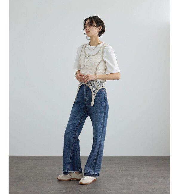 SALON adam et rope'「COTTON USAセミフレアデニム 4」|デニム|