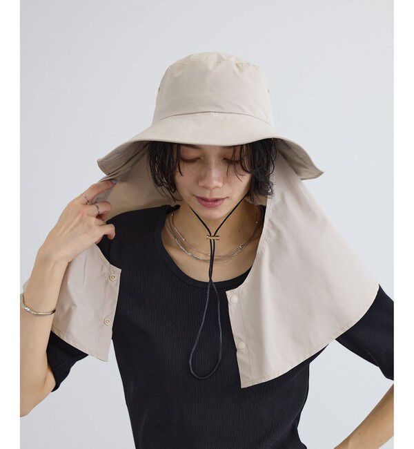 SALON adam et rope'「2WAYレイヤーハット / 撥水・UVケア・取り外し可」|ハット|