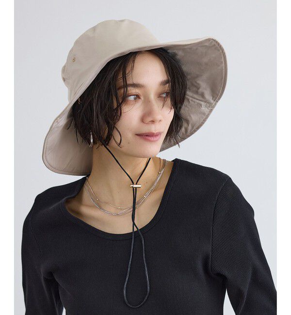 SALON adam et rope'「2WAYレイヤーハット / 撥水・UVケア・取り外し可」|ハット|ベージュ系(29)
