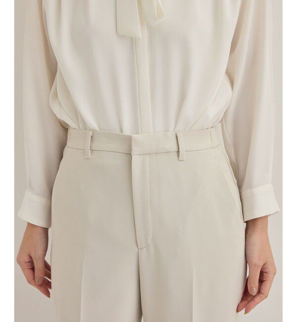 ROPE「トリアセダブルクロステーパードパンツ【セレモニー/通勤対応】」|チノ|