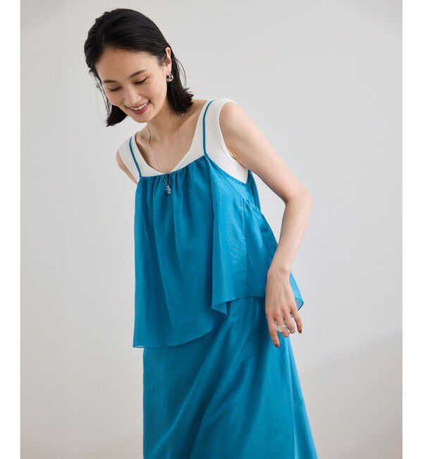 ROPE「コットンシルクワンピース/洗える」|ワンピース|