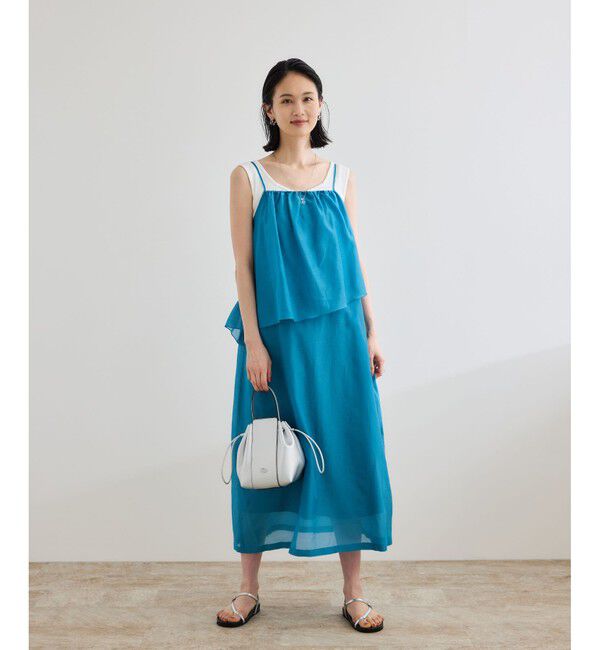 ROPE「コットンシルクワンピース/洗える」|ワンピース|