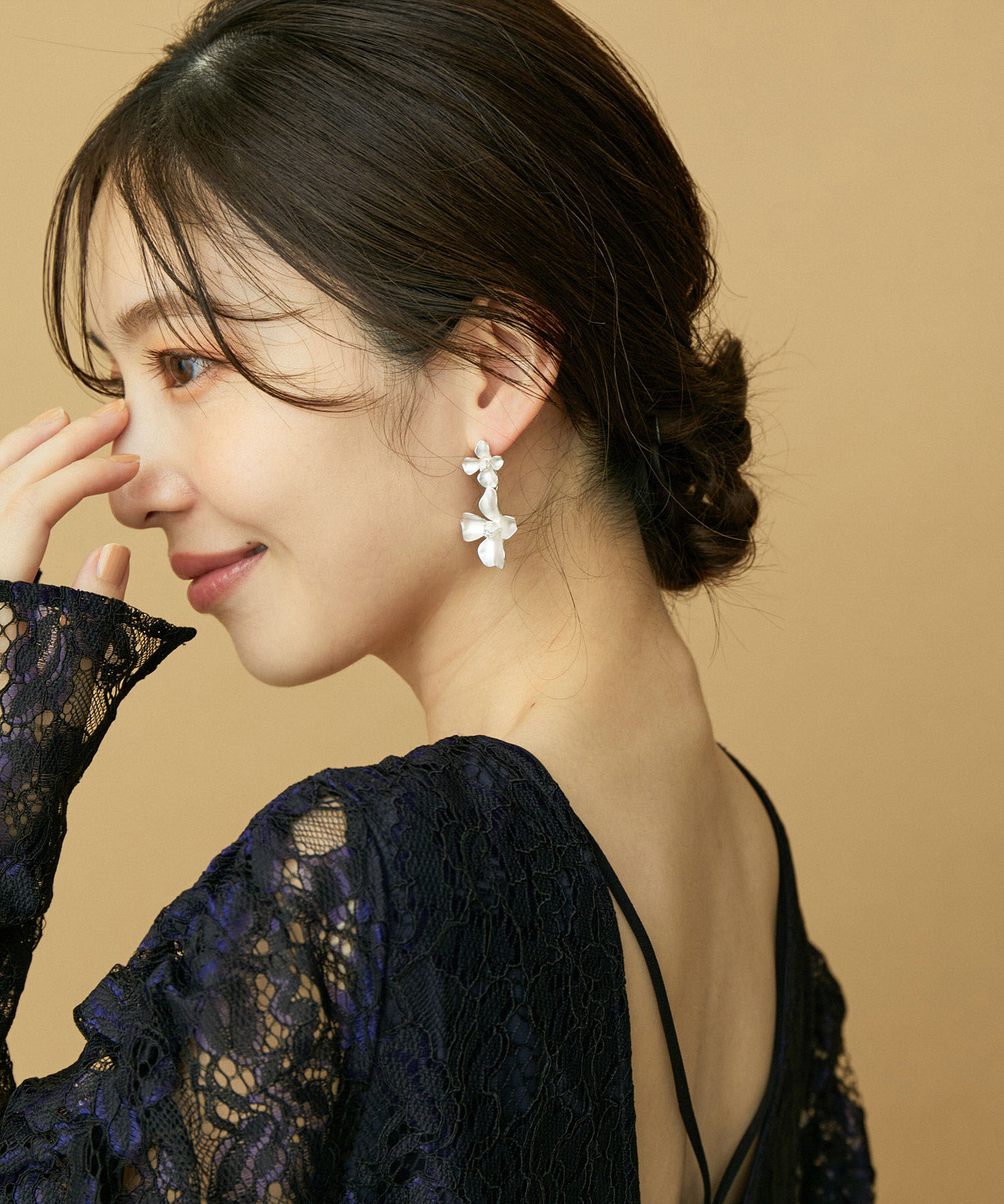 VIS「【VIS DRESS】総レースバックオープンワンピース」|ワンピース|