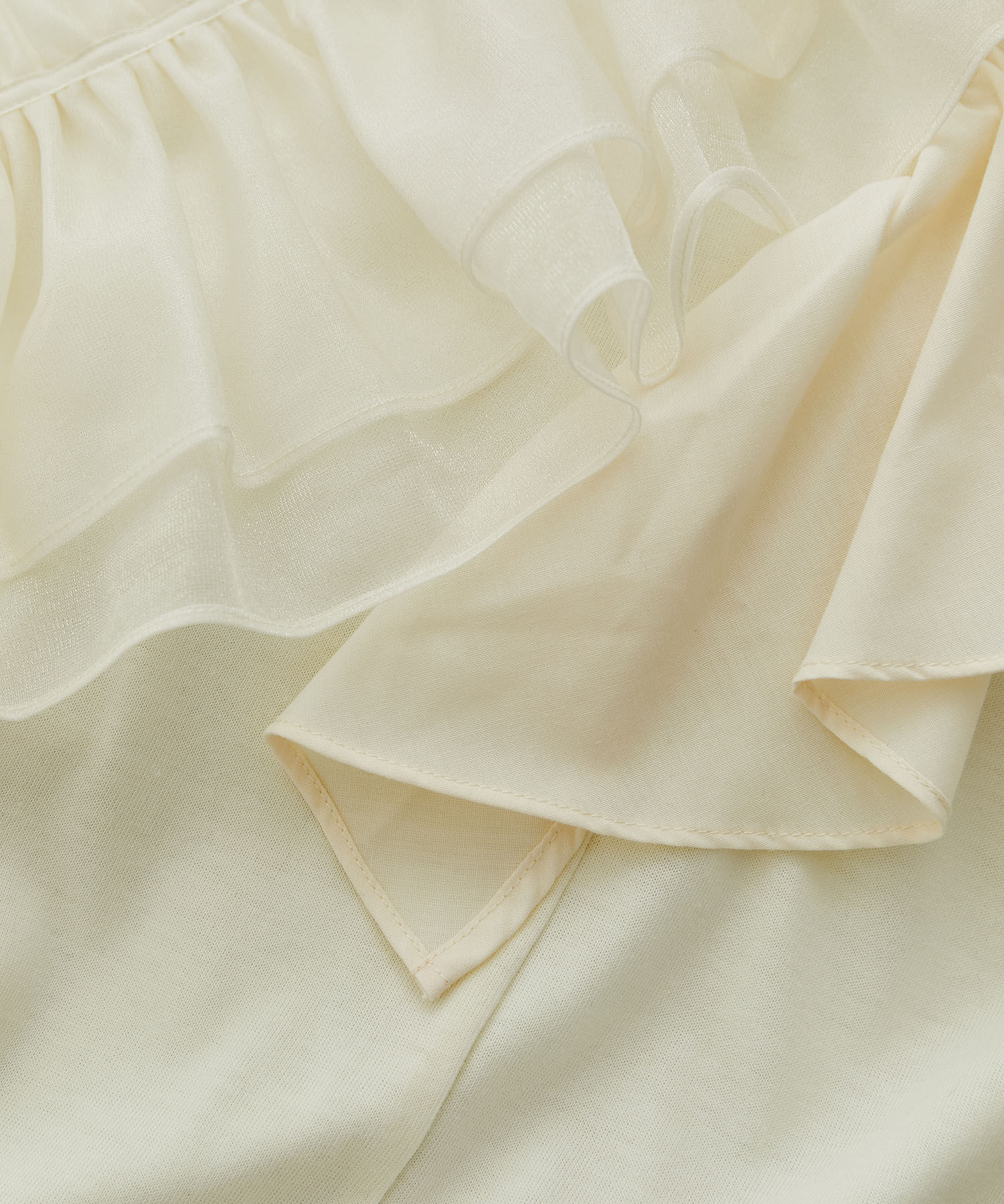 VIS「【SET】サッシュ付きフリルドッキングプルオーバー」|Tシャツ・カットソー|