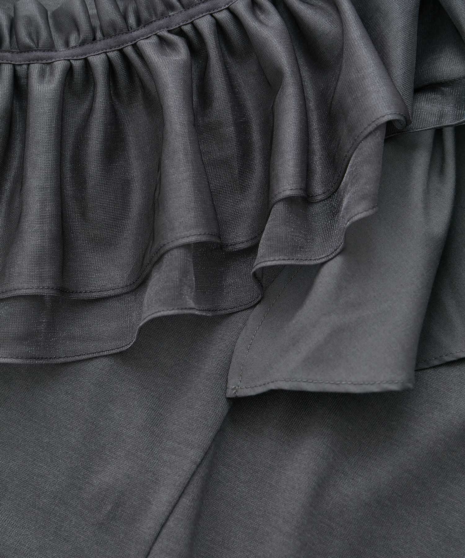 VIS「【SET】サッシュ付きフリルドッキングプルオーバー」|Tシャツ・カットソー|