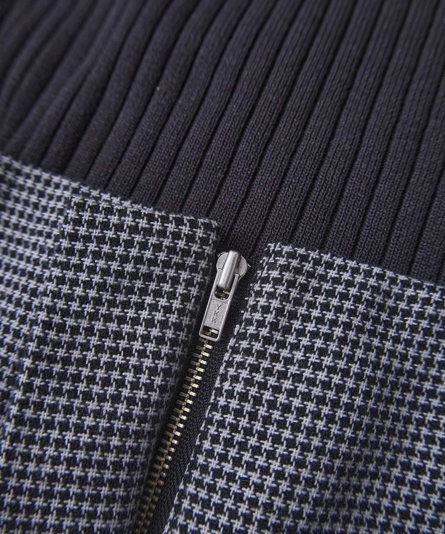 VIS「【SET】ビスチェセット裾ミニフリルリブニットワンピース」|ワンピース|