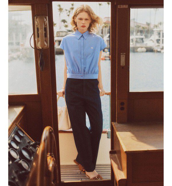 VIS「【POLO BCS】VIS別注フレンチスリーブドローストリングシャツ」|シャツ・ブラウス|