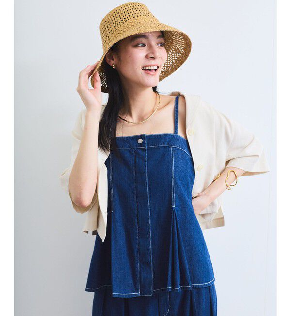 VIS「ライトオンスデニムビスチェ」|キャミソール|