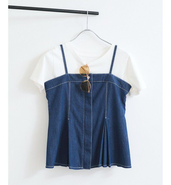VIS「ライトオンスデニムビスチェ」|キャミソール|