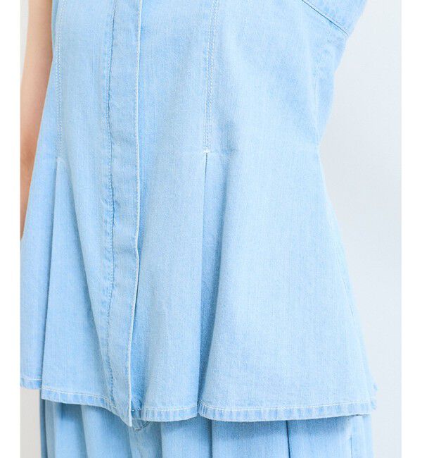 VIS「ライトオンスデニムビスチェ」|キャミソール|