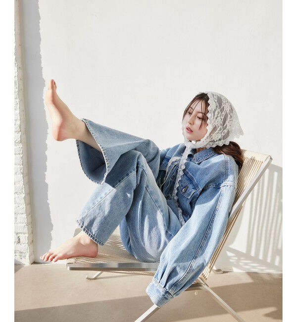 VIS「フレアシルエットデニムパンツ」|デニム|