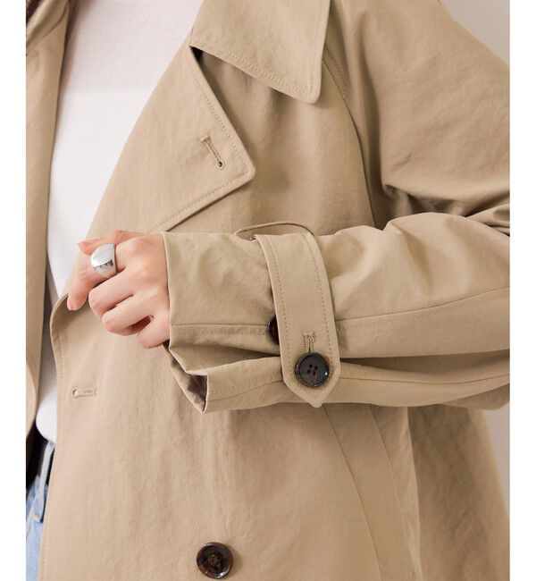 VIS「ショートトレンチコート/UVケア・撥水・花粉ガード」|トレンチコート|