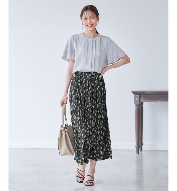 Rope&rsquo;Picnic「【新色追加】着丈が選べるエアリープリーツスカート」|スカート|