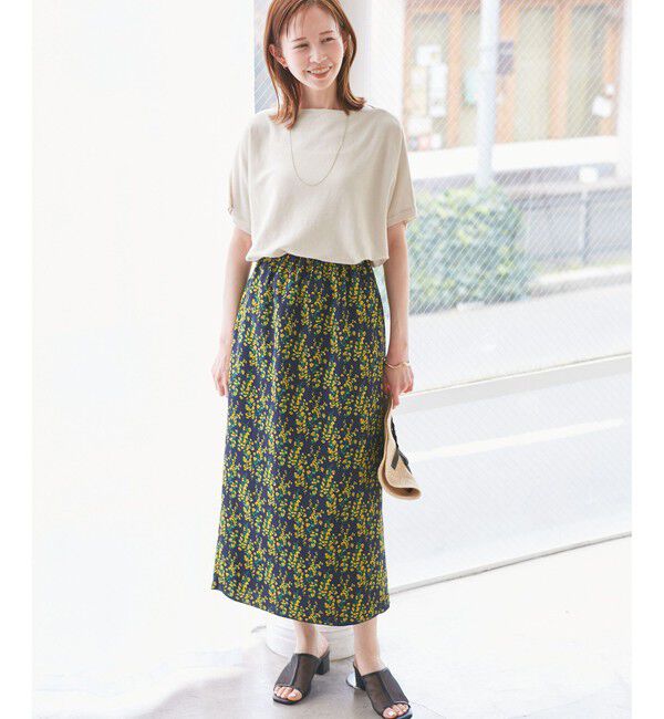 Rope&rsquo;Picnic「【UVカット・吸水速乾・遮熱】Comfort Seriesコンフォートシリーズ/二の腕が隠れるニット」|ニット・セーター|