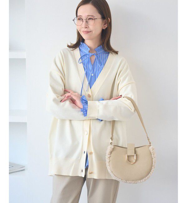 Rope&rsquo;Picnic「Vネックフォルムカーディガン」|カーディガン|